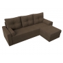 Угловой диван Верона лайт (рогожка коричневый) - Изображение 1